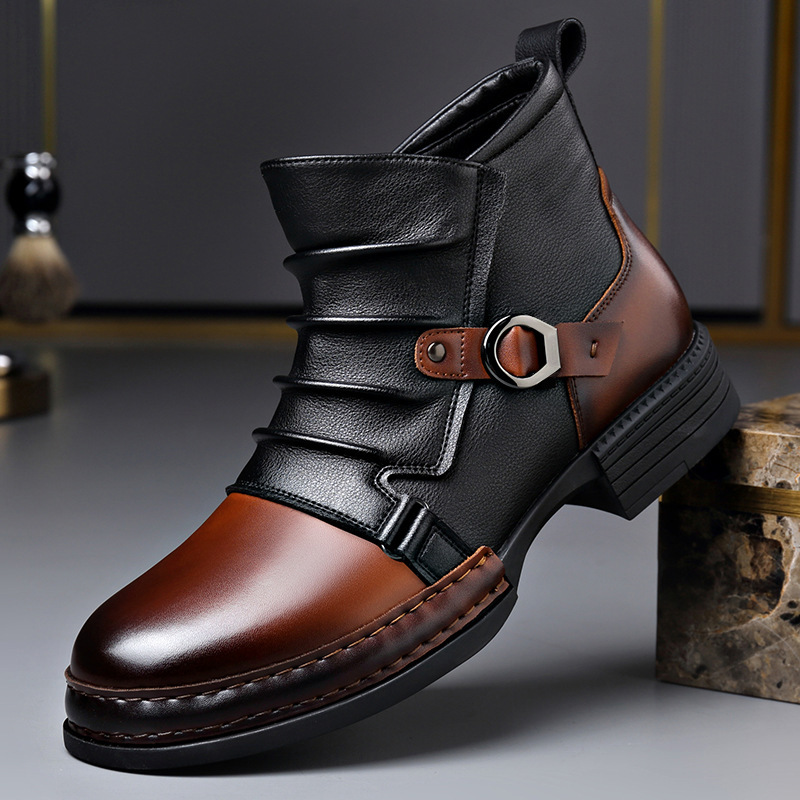 Men Shoes Boots - Autumn Winter Retro Ankle Boots for