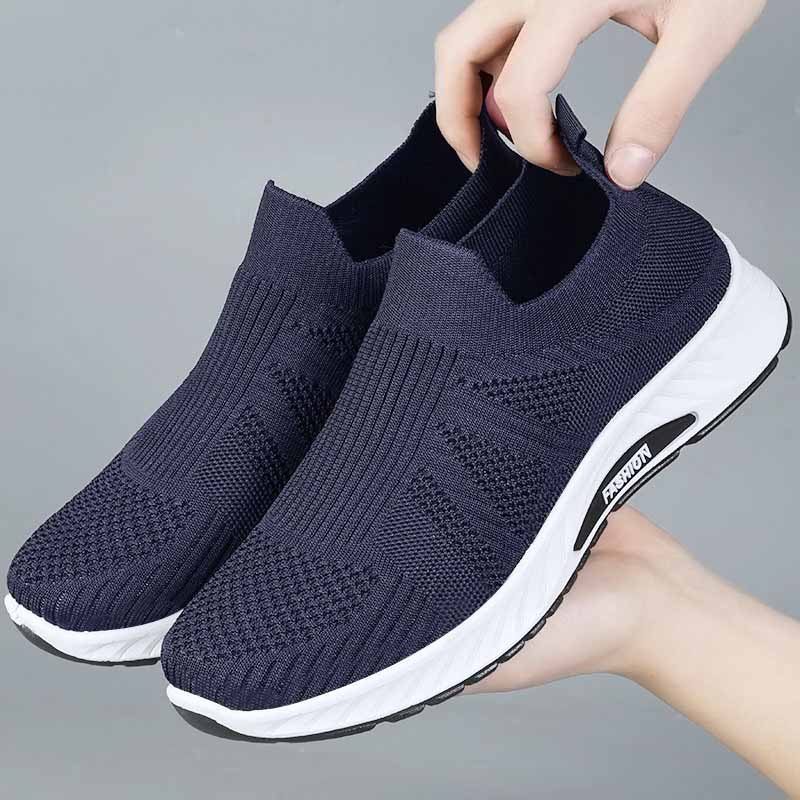 Men Shoes Marks - Men Breathable Knit Slip On Shoes