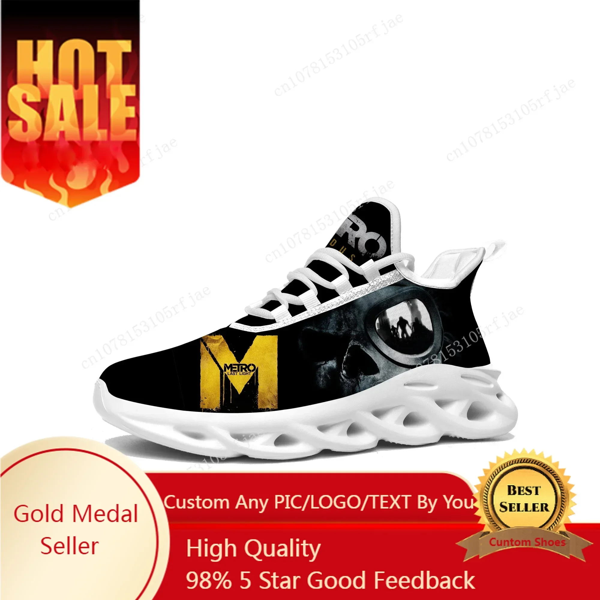Men Shoes Metro - Metro Exodus Sneakers Cartoon Game Mens