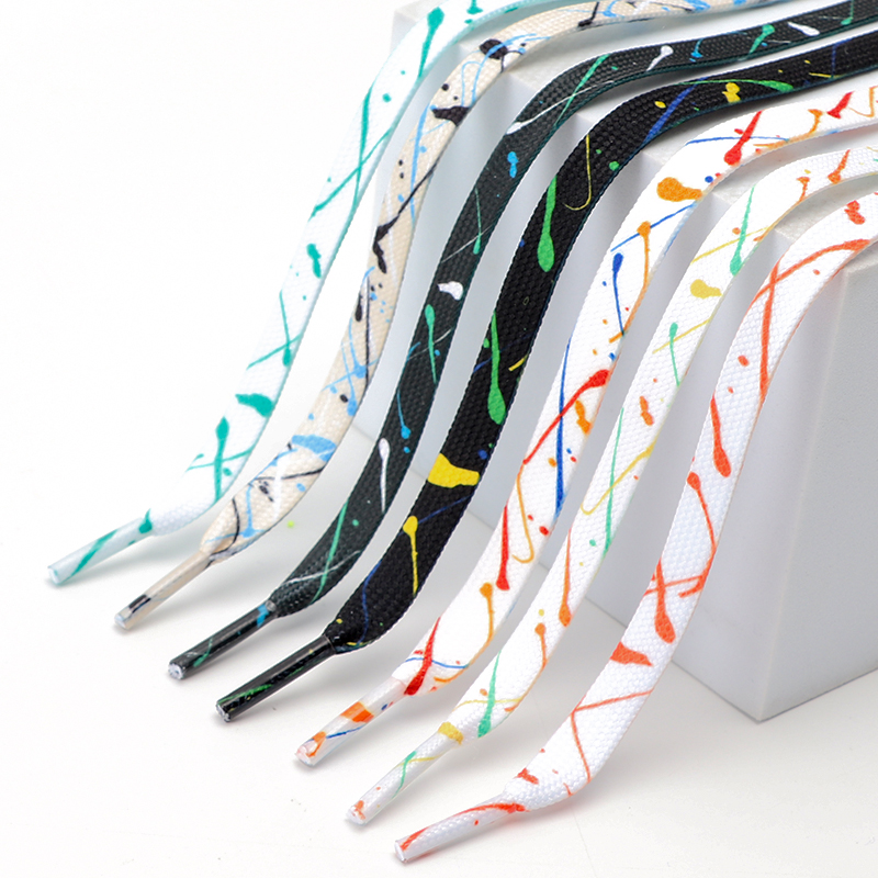 New Splash Ink Shoelaces for S - огляд і ціна Men Shoes White Colour