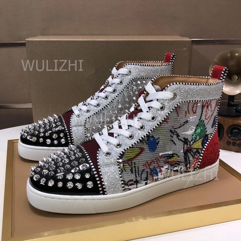 Colorful Sequins Graffiti Red  - огляд і ціна Men Shoes Red Tape