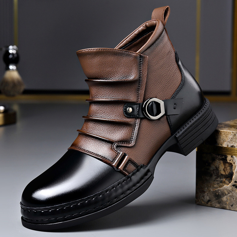 Autumn Winter Retro Ankle Boot - огляд і ціна Men Shoes Boots