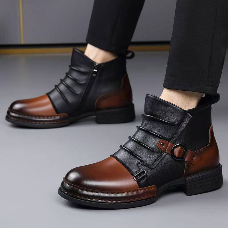 Autumn Winter Retro Ankle Boot - огляд і ціна Men Shoes Boots