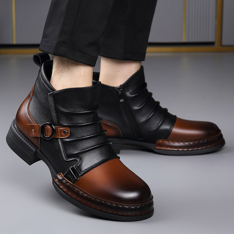 Autumn Winter Retro Ankle Boot - огляд і ціна Men Shoes Boots