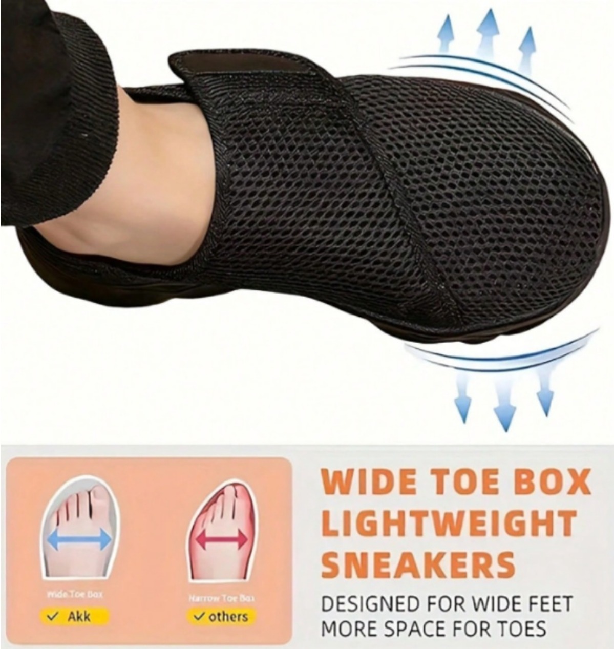 New Men Breathable Mesh Walkin - огляд і ціна Men'S Shoes With Velcro