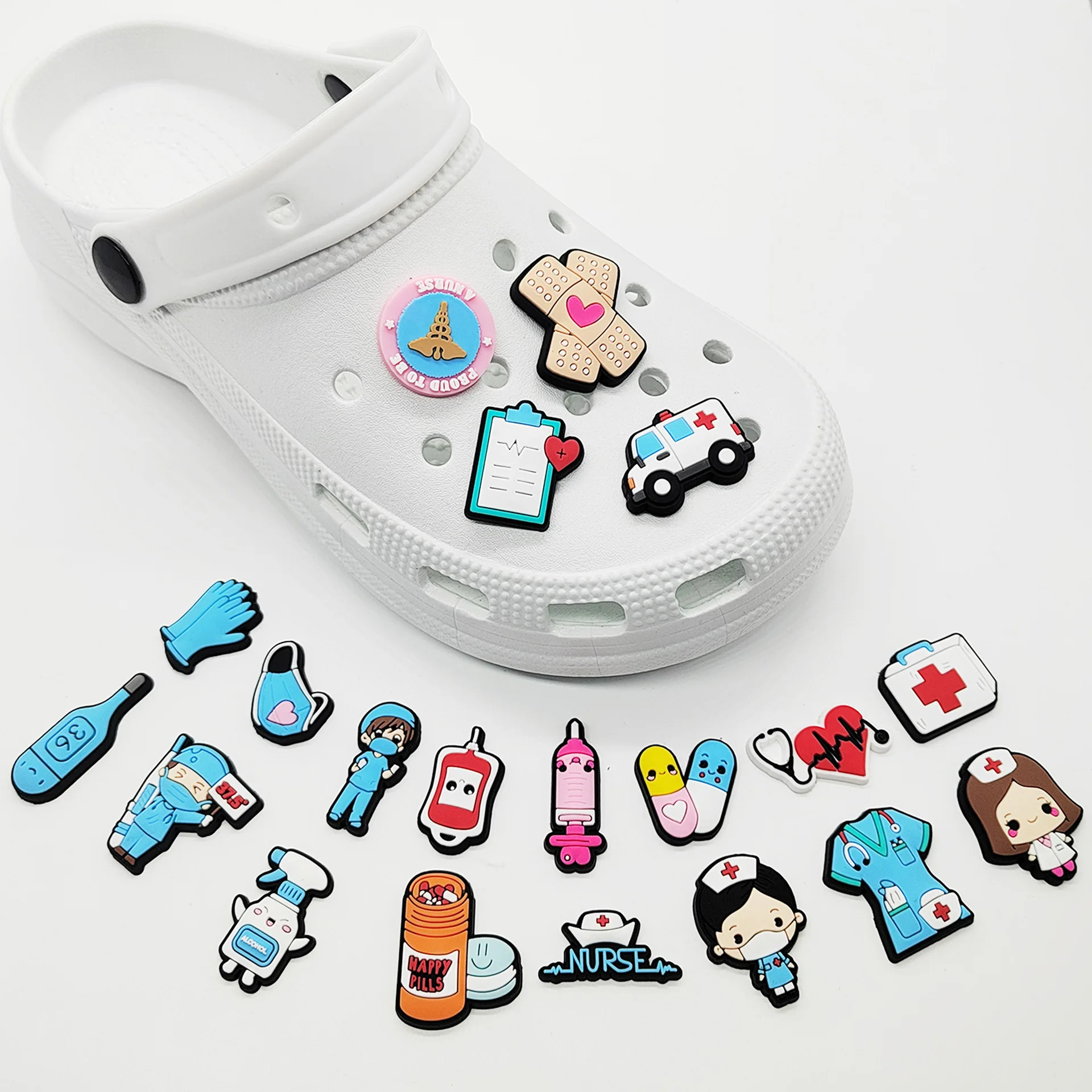 New 1pcs PVC Shoe Charms for C - огляд і ціна Men Shoes Jeans