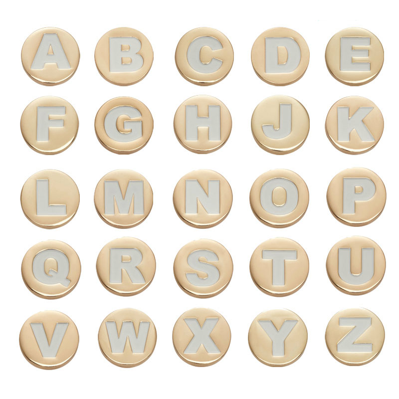 Bling Gold  Letter Shoe Charms - огляд і ціна Men'S Shoes Crocs