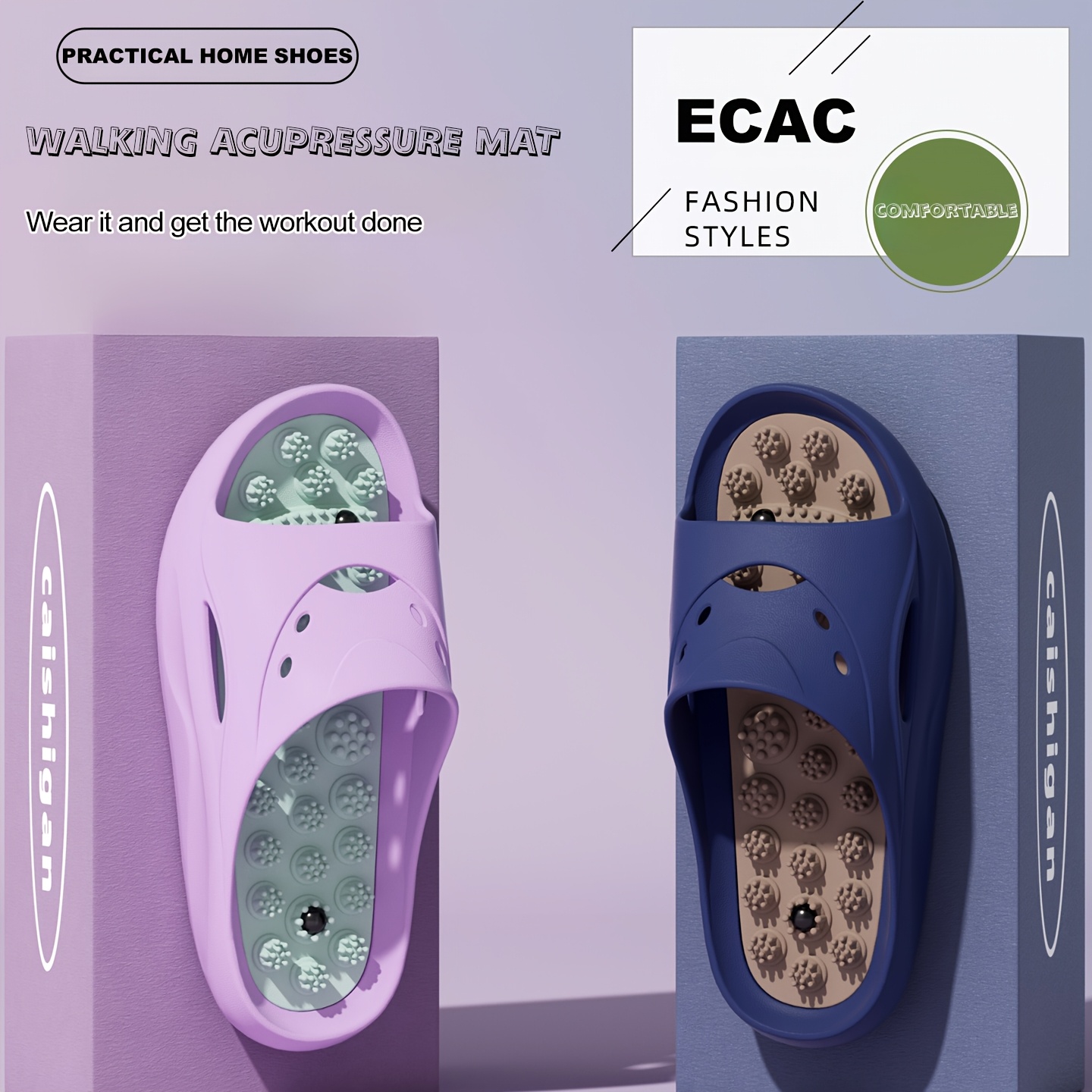 Women Men EVA Massage Slippers - огляд і ціна Flip Flop Beach Men