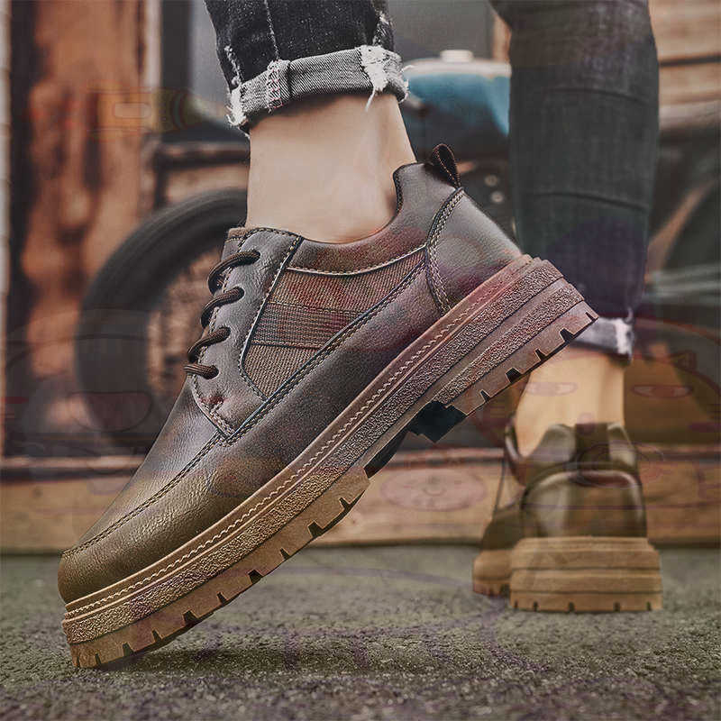 Dark Natural Leather Fashion T - огляд і ціна Men Shoes White Colour