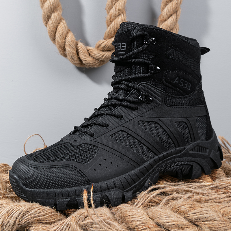 Men Tactical Boots Lace Up Des - огляд і ціна Men'S Shoes For Work