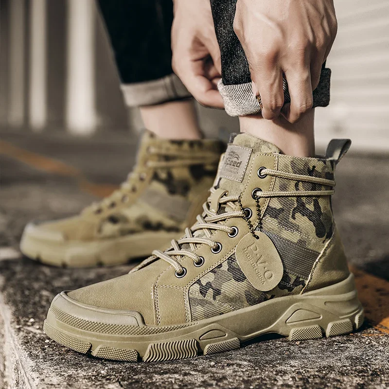 High-Top Boots for Men Autumn  - огляд і ціна Men'S Shoes For Work