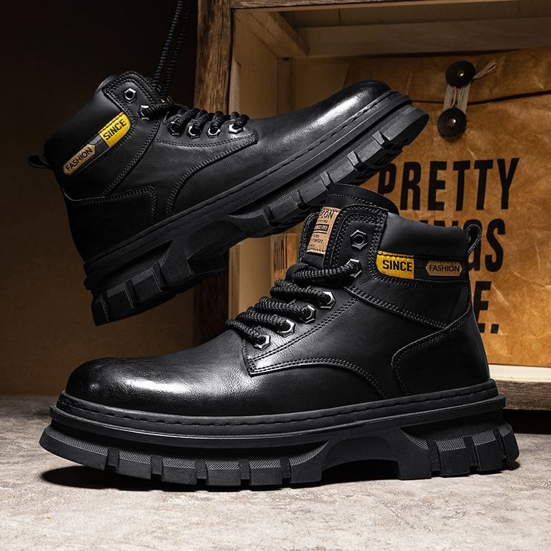 Vintage Men Platform Ankle Boo - огляд і ціна Men Shoes Boots