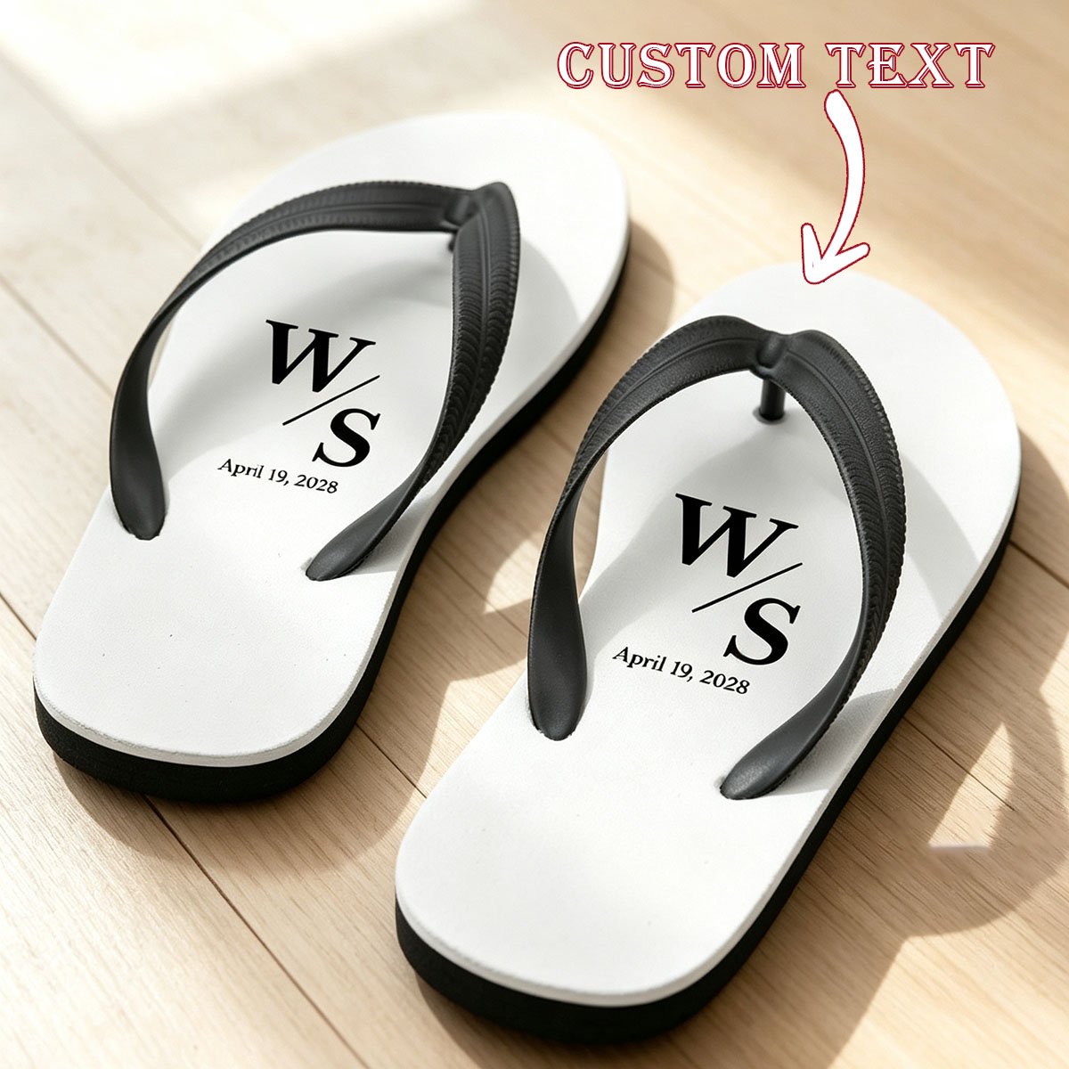 Customized fun flip flops for  - огляд і ціна Flip Flop Beach Men