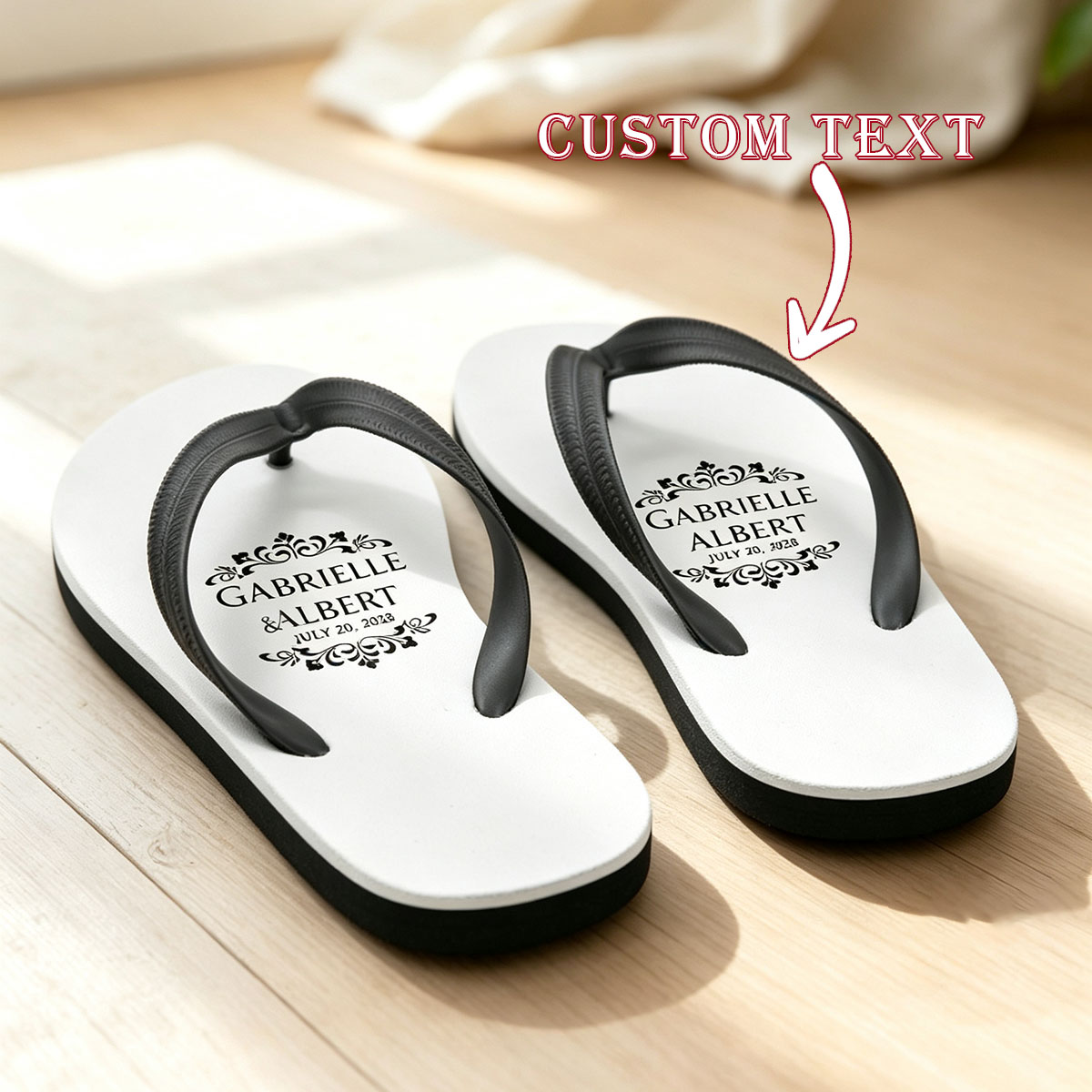 Customized fun flip flops for  - огляд і ціна Flip Flop Beach Men