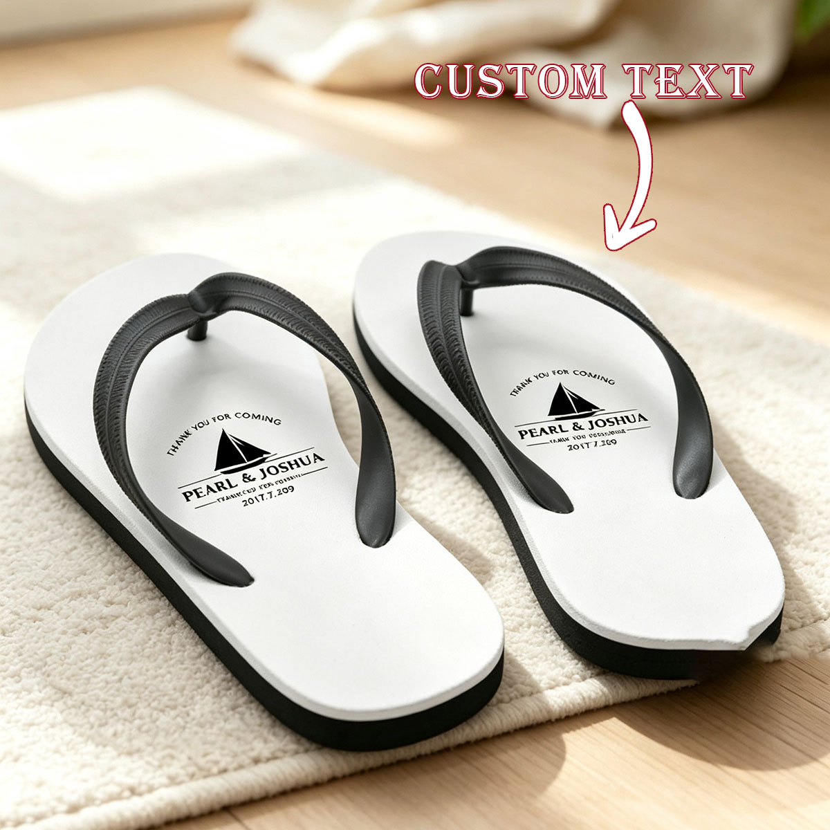 Customized fun flip flops for  - огляд і ціна Flip Flop Beach Men
