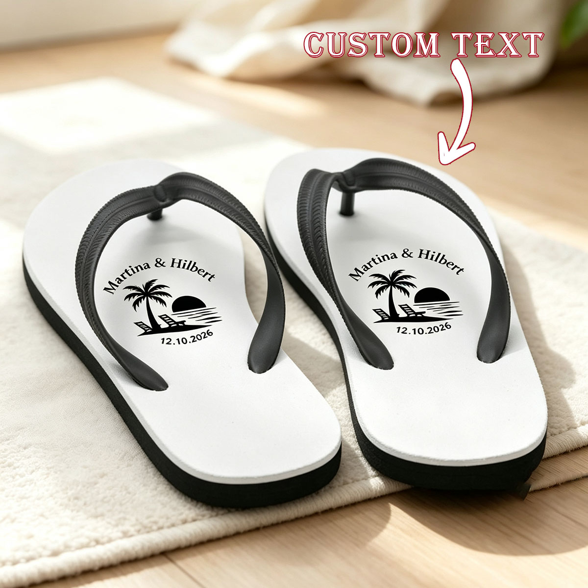 Customized fun flip flops for  - огляд і ціна Flip Flop Beach Men