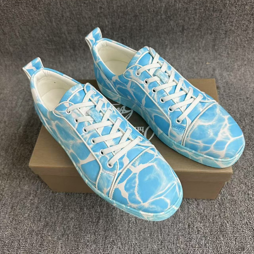 Blue Water Ripple Board Shoes  - огляд і ціна Men Shoes Red Bottom
