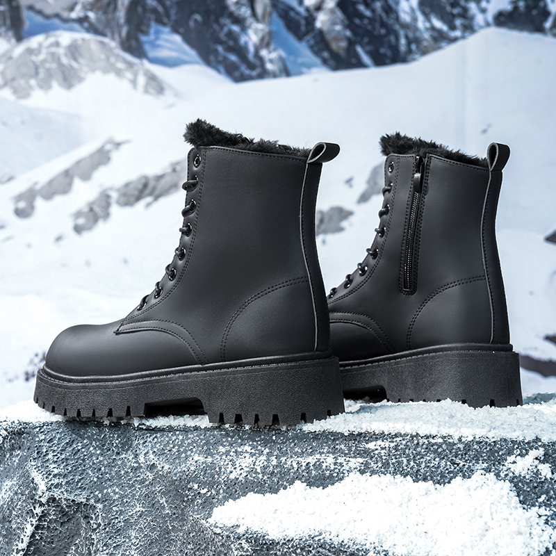 Men's warm plush high-top boot - огляд і ціна Men'S Shoes For Work