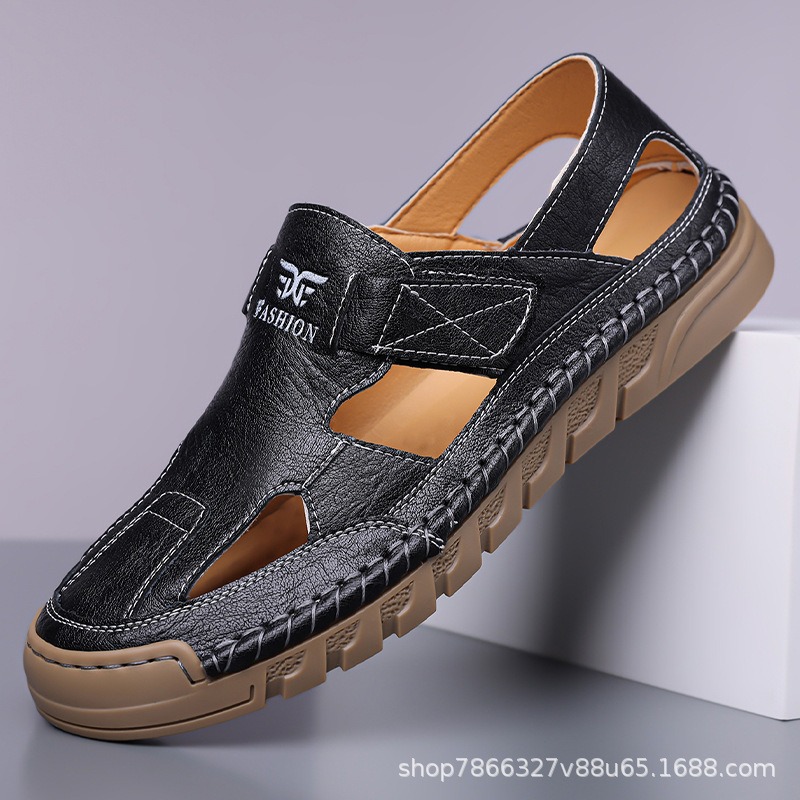 Hole shoes men's summer new ha - огляд і ціна Men'S Shoes With Velcro