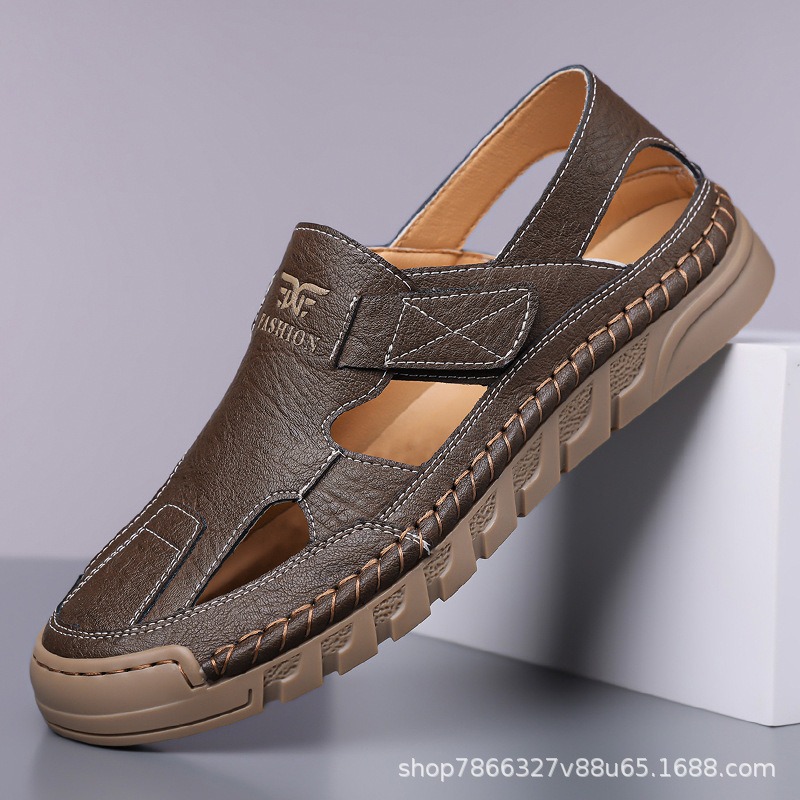 Hole shoes men's summer new ha - огляд і ціна Men'S Shoes With Velcro
