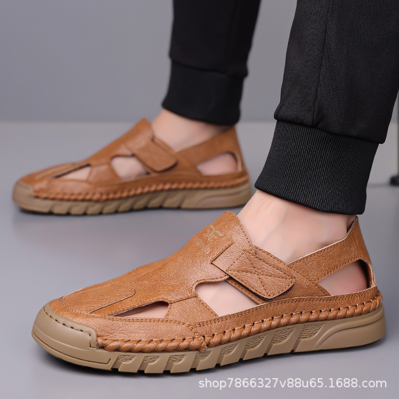 Hole shoes men's summer new ha - огляд і ціна Men'S Shoes With Velcro