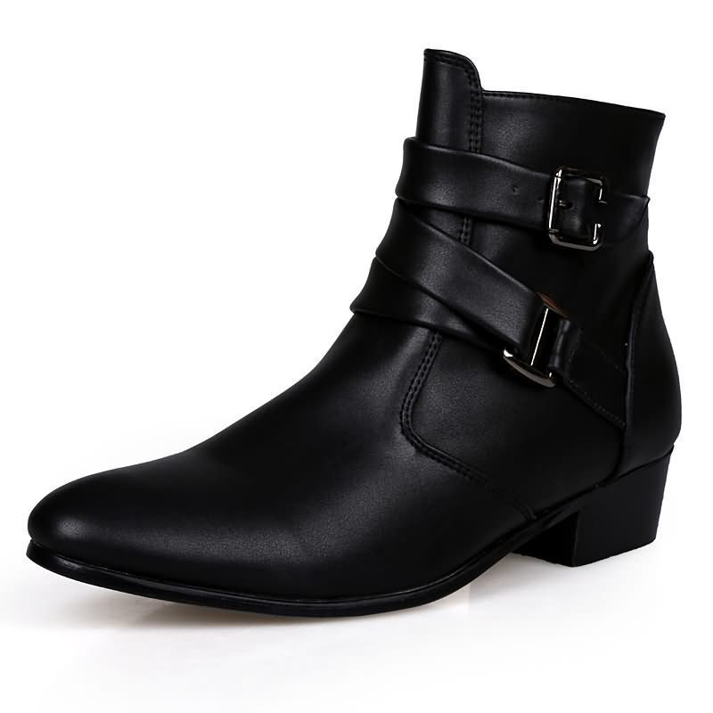 Luxury Men Boots Leather Chels - огляд і ціна Men Shoes White Colour