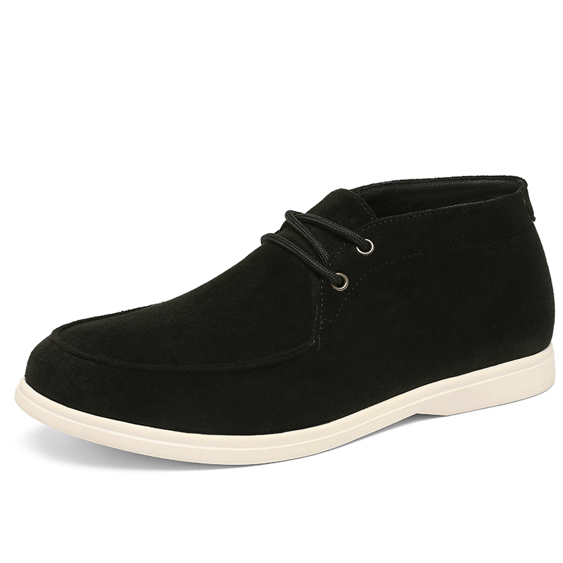 Classic British Style Suede Le - огляд і ціна Men Shoes White Colour