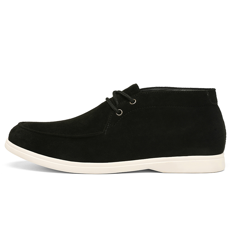 Classic British Style Suede Le - огляд і ціна Men Shoes White Colour