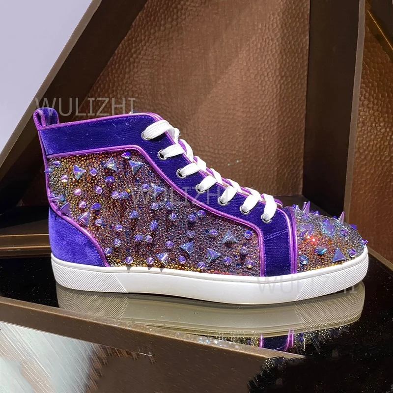 Dark Purple Crystal Rivet Men  - огляд і ціна Men Shoes Red Tape
