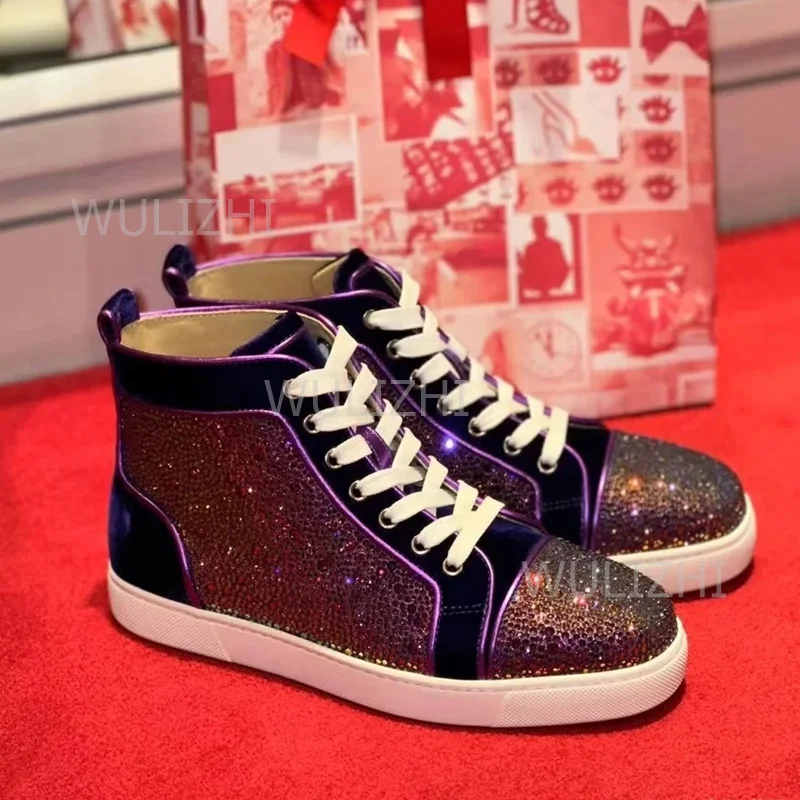 Dark Purple Crystal Rivet Men  - огляд і ціна Men Shoes Red Tape