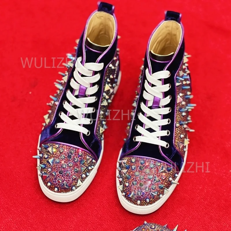Dark Purple Crystal Rivet Men  - огляд і ціна Men Shoes Red Tape