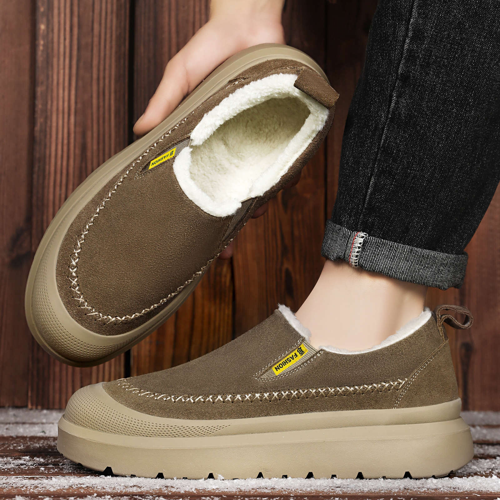 Winter Men's Ankle Boots Thick - огляд і ціна Men'S Shoes To Increase Height