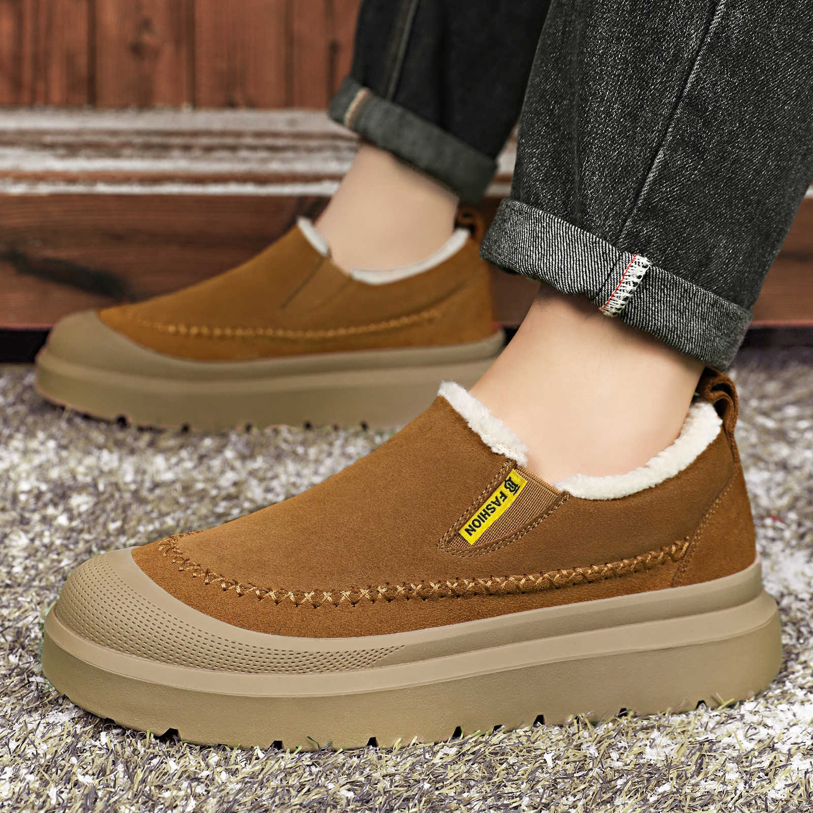 Winter Men's Ankle Boots Thick - огляд і ціна Men'S Shoes To Increase Height
