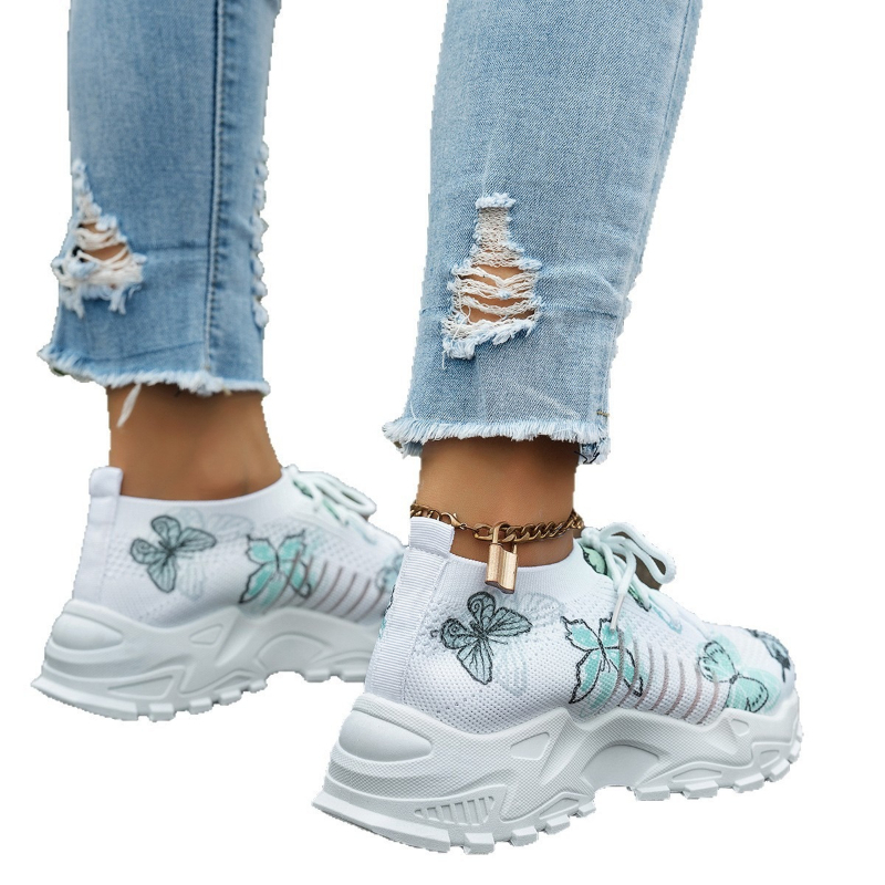 Women Butterfly Print Mesh Sne - огляд і ціна Mesh Trainer Breathable