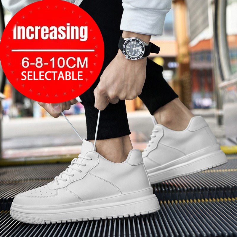 Sneakers Man Elevator Shoes He - огляд і ціна Men Shoes White Colour