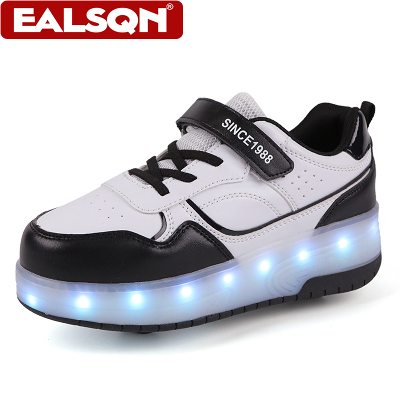 New Children's LED Light Up Ro - огляд і ціна Men'S Shoes With Velcro