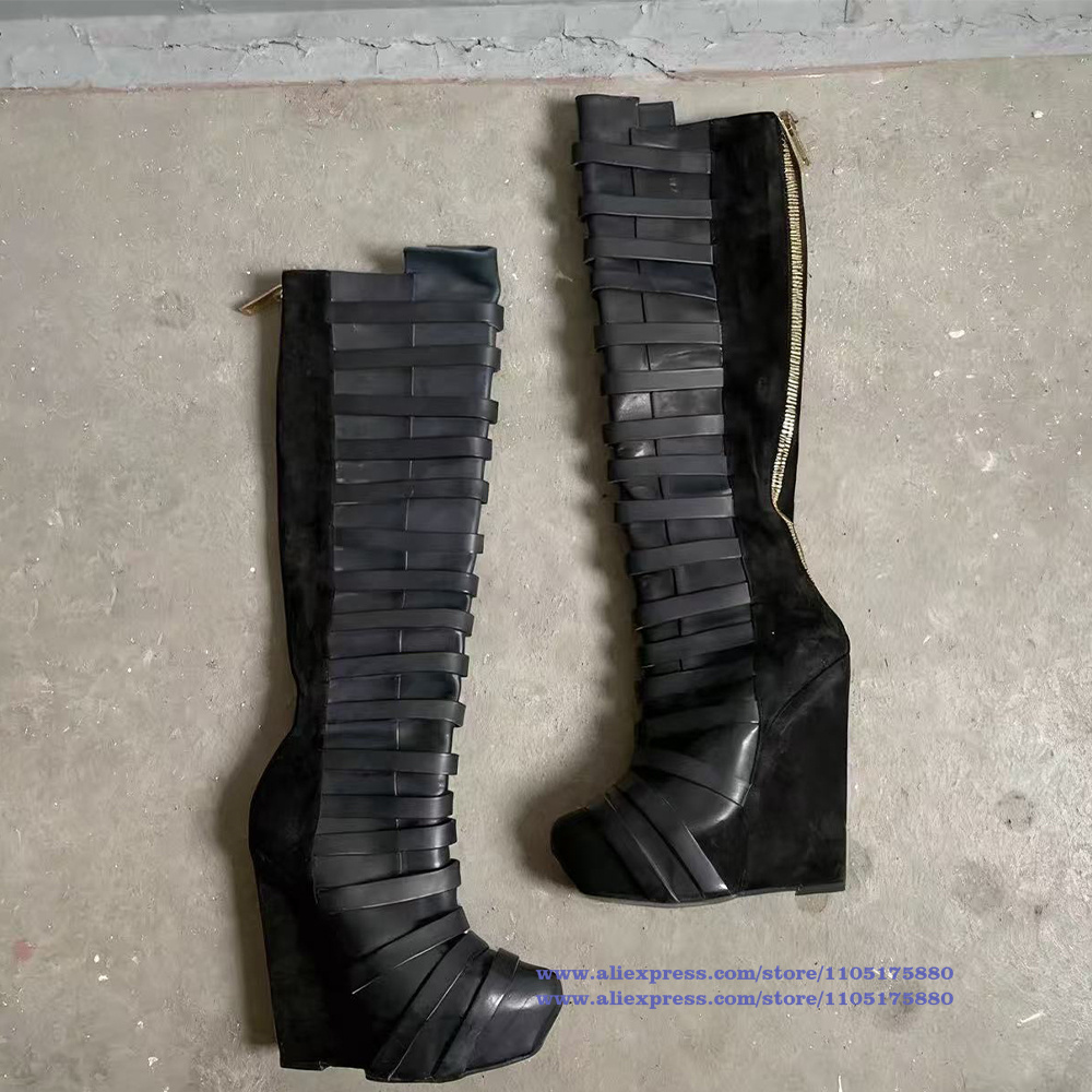 Multi Straps Platform Wedge Kn - огляд і ціна Men Shoes Boots