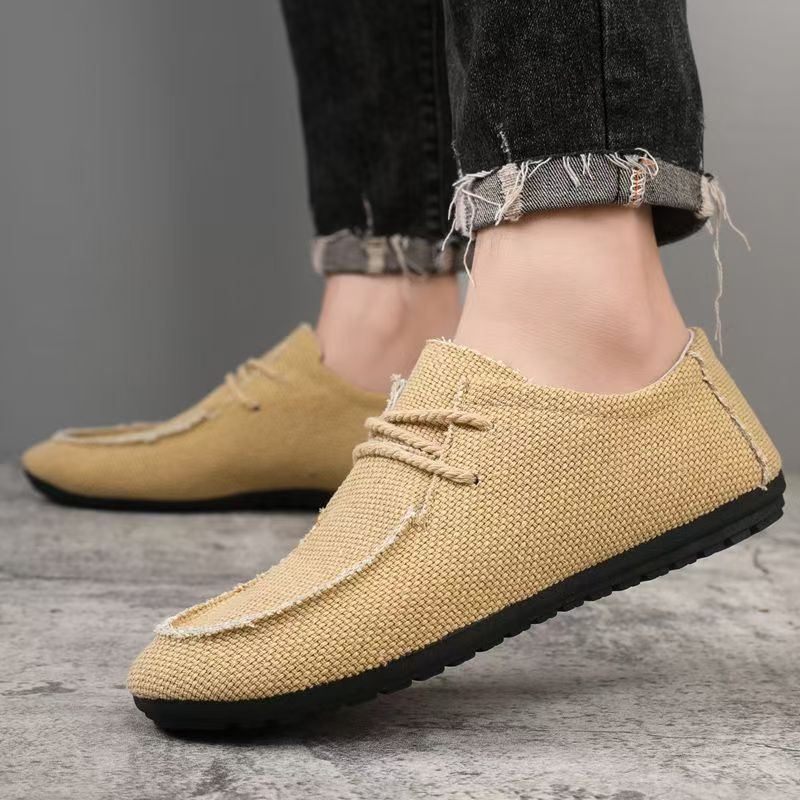 Men Big Size Lace Up Canvas Sh - огляд і ціна Men'S Shoes For Work