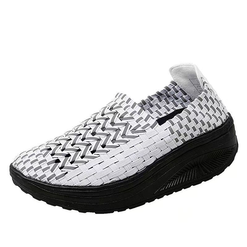 Woman Hand Woven Wedges Casual - огляд і ціна Running Shoes Lightweight