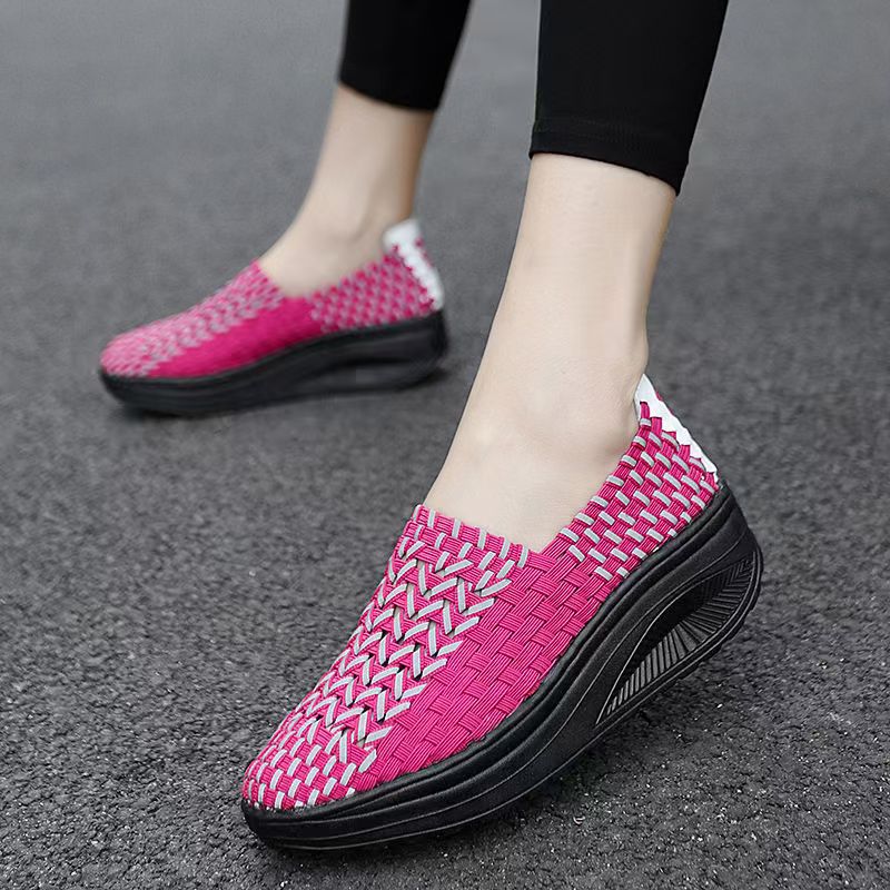 Woman Hand Woven Wedges Casual - огляд і ціна Running Shoes Lightweight